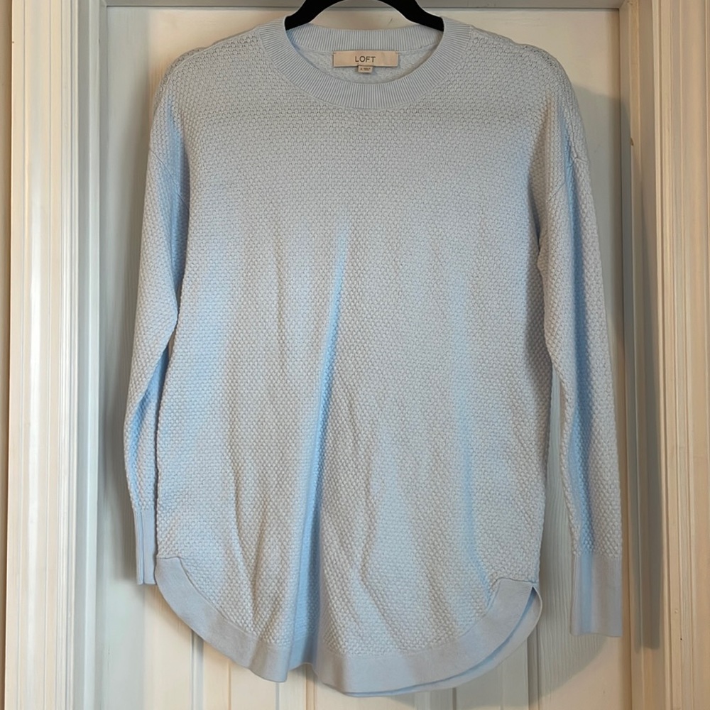 Loft light blue dolman tunic sweater